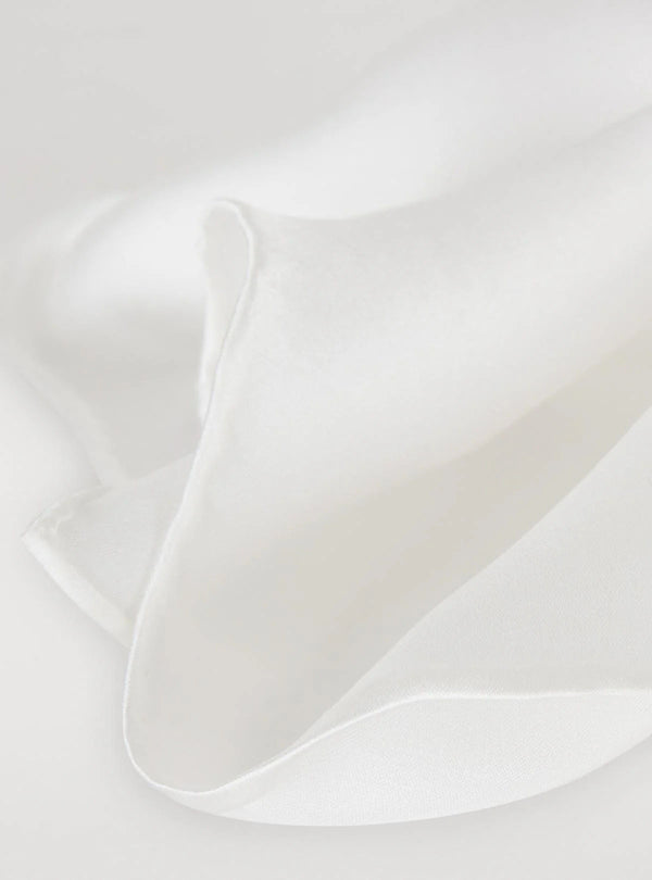 Plain silk clutch bag