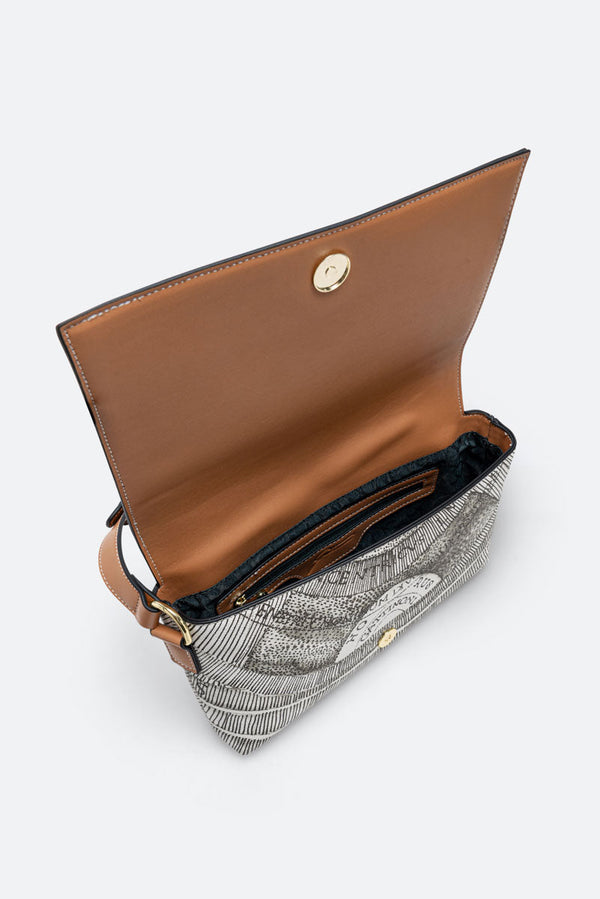 Flap Bag Planetarium Ink Sepia