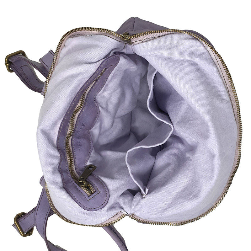 Zaino a Spalla da Donna Pelle Morbida in Stile Vintage - 28x33x12 Cm - K011