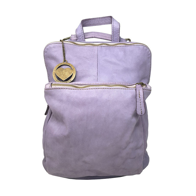 Zaino a Spalla da Donna Pelle Morbida in Stile Vintage - 28x33x12 Cm - K011