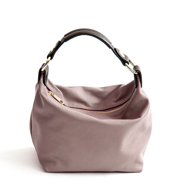 DEMY SMALL - Lavender nappa leather bag
