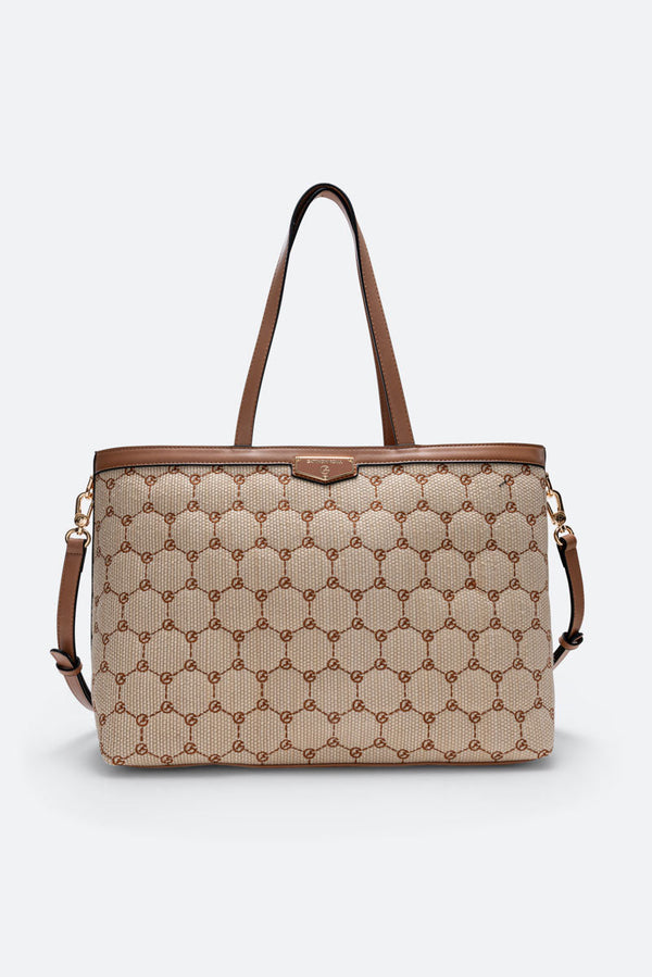 Shopping Bag Ada Straw Large Tan