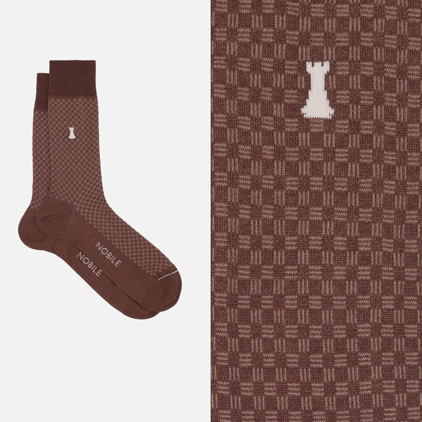Bernini - Geometric Striped Short Sock