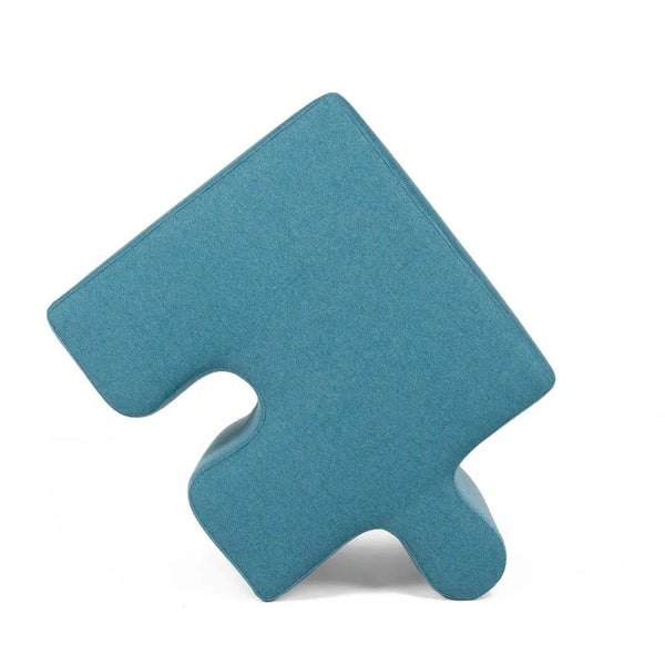 PUFFLE, Pouf Puzzle Poggiapiedi Modulare in Cotone