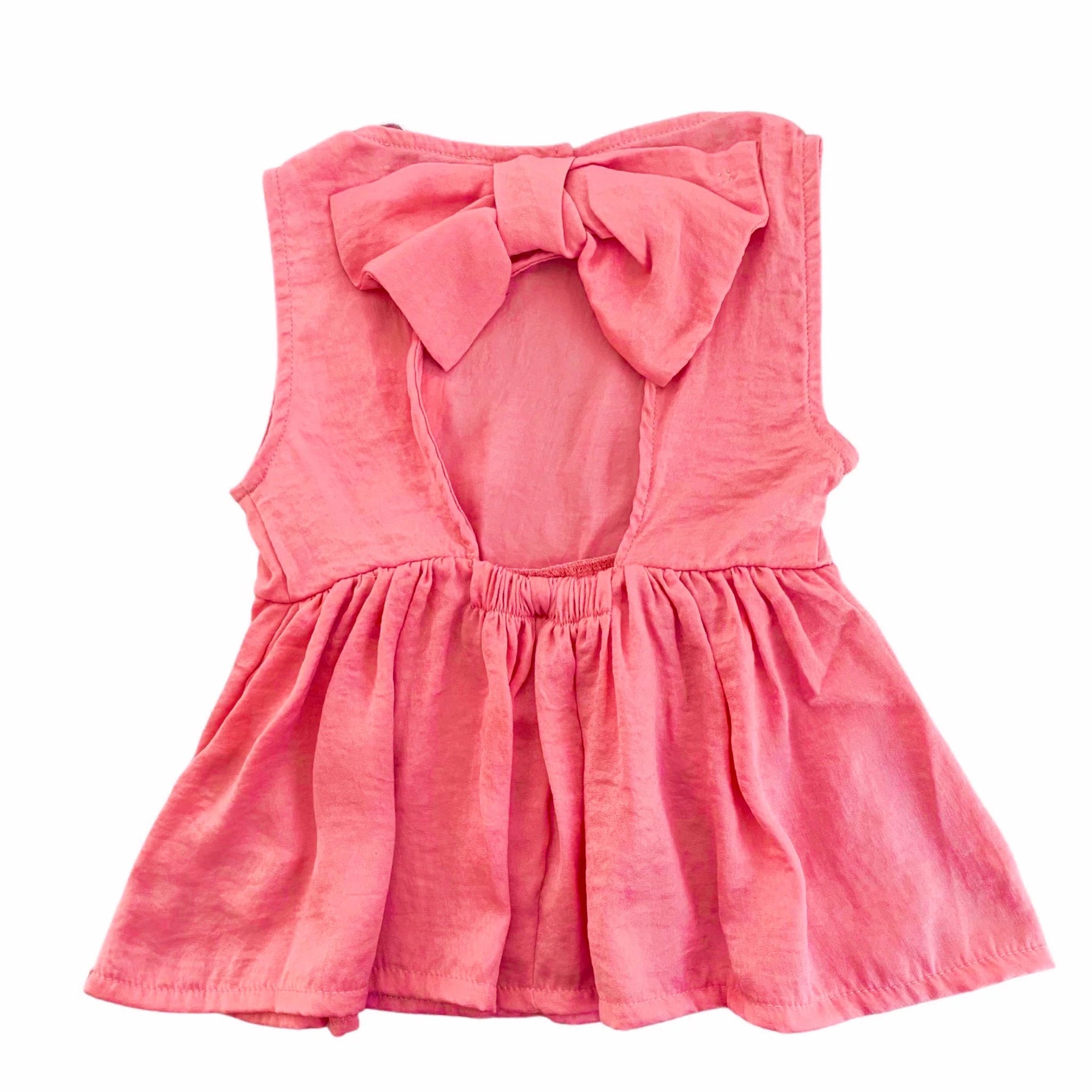 TOP MANO SETA CUT OUT E FIOCCO