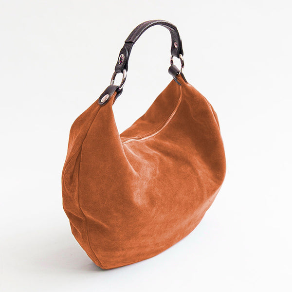 NATALIE - Leather Suede Hobo Bag