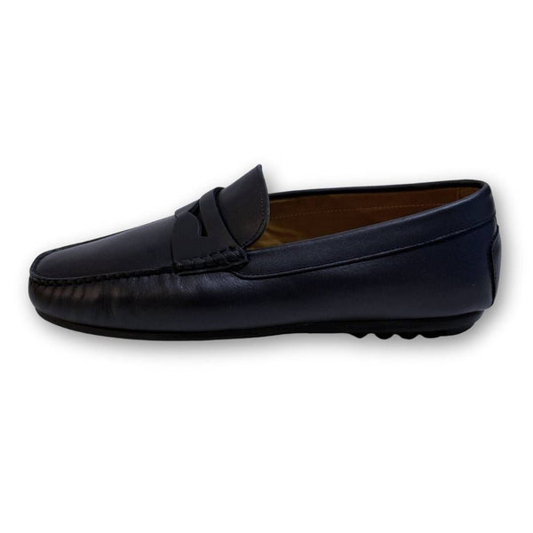 MastroDomenico Men's Handmade Moccasins - Moissanite Notte 