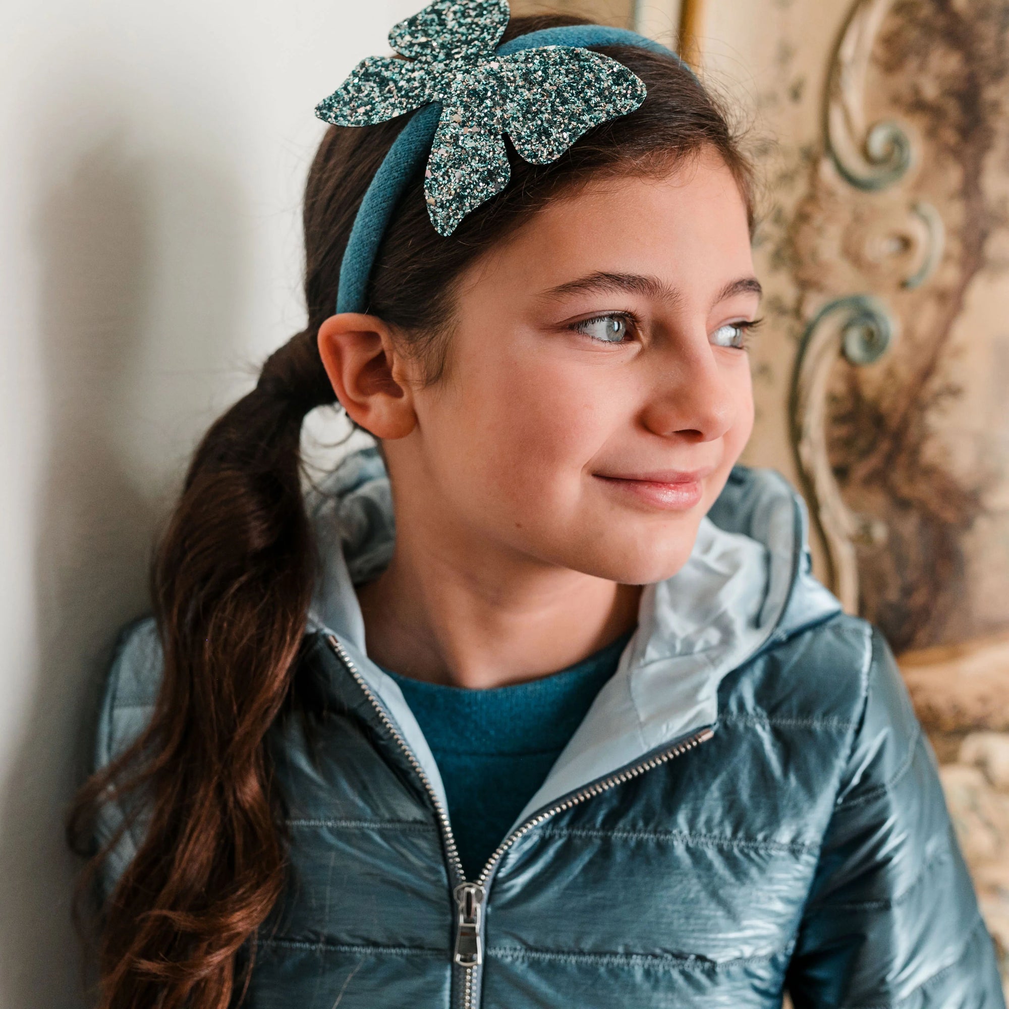 GLITTER BUTTERFLY HEADBAND