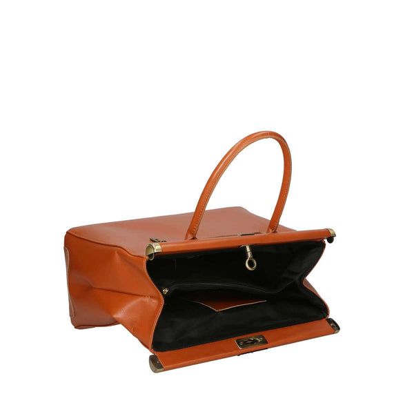 Elegant Women's Handbag in Leather - 35x28x16 cm - 9106 