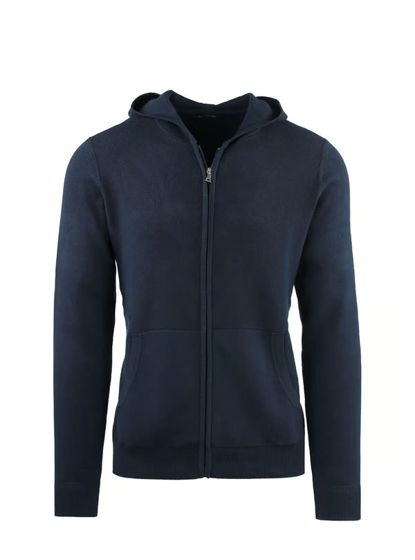 HOODED SWEATER WITH SWEATSHIRT EFFECT PROCESSING