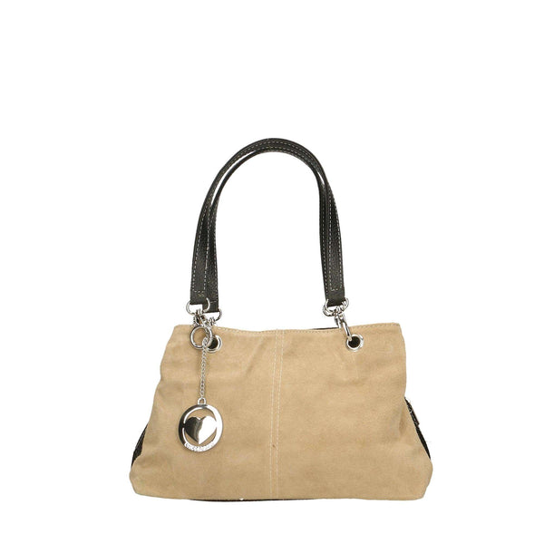 Women's Suede Handbag - 32x20x14 cm - 10028 