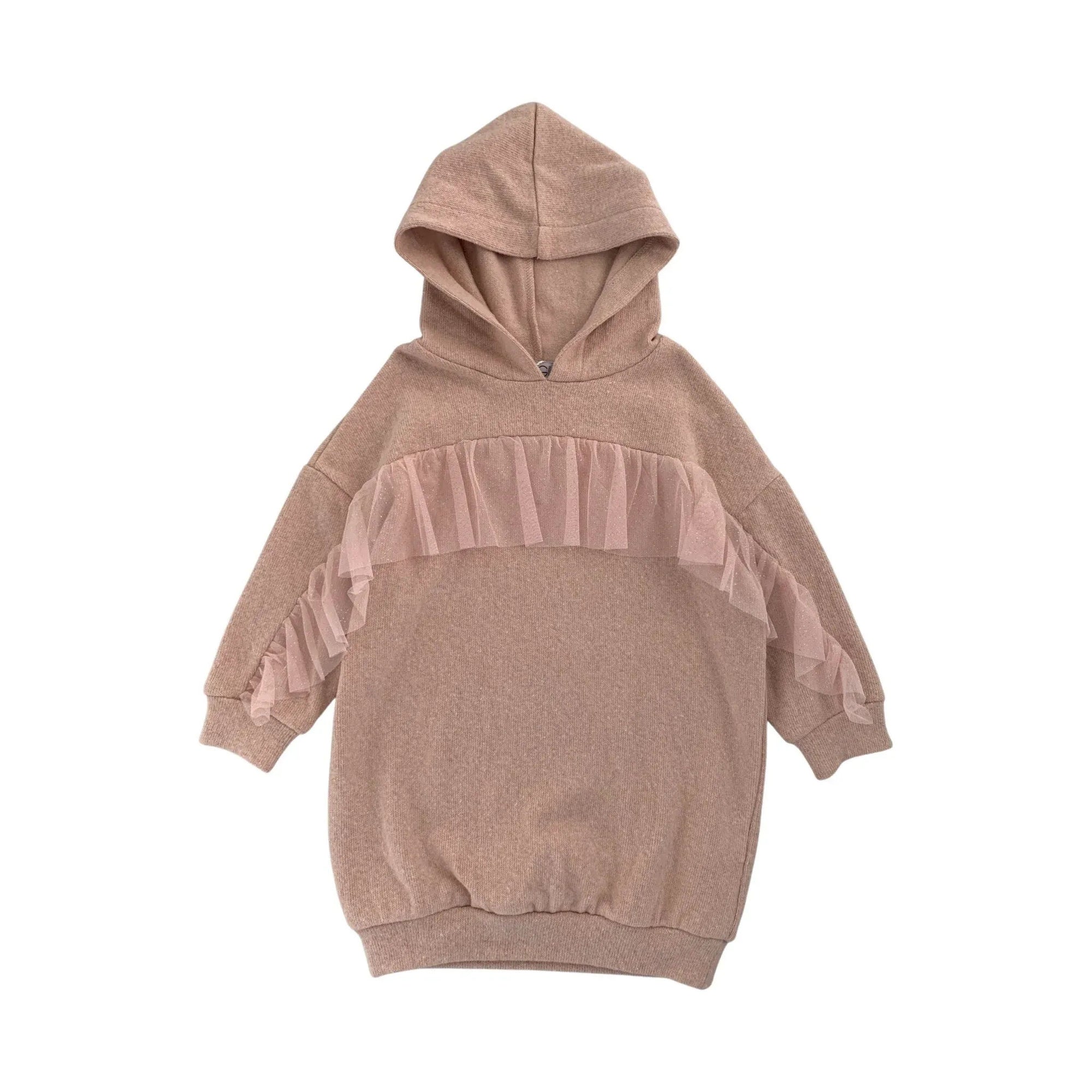 WARM COTTON DRESS WITH HOOD