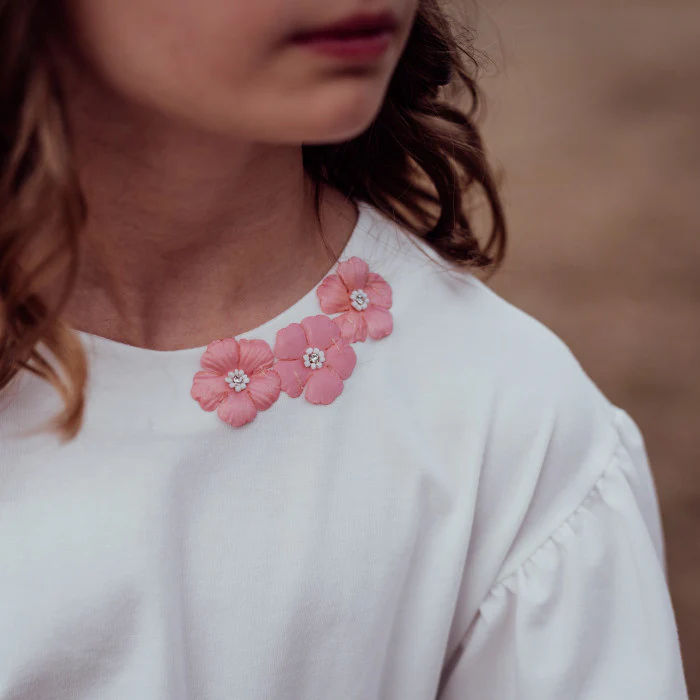 ABITO CON FIORELLINI ROSA