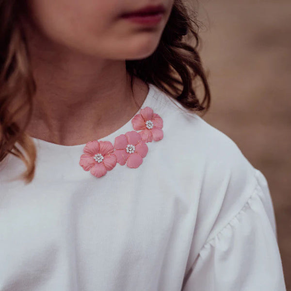 ABITO CON FIORELLINI ROSA