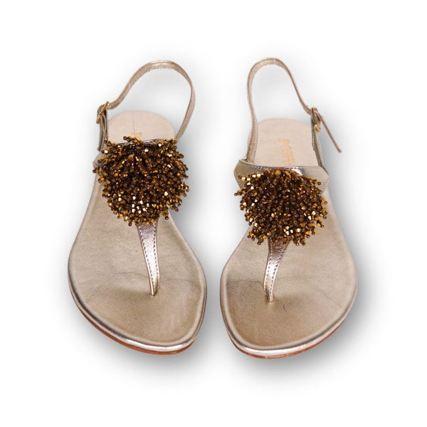 MastroDomenico Women's Handcrafted Sandals - Aurum