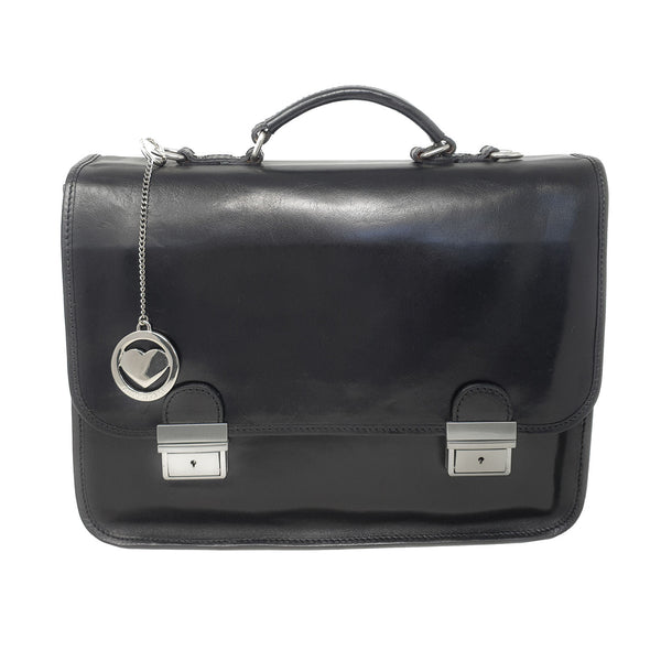 Borsa da lavoro Ventiquattrore Portadocumenti da Uomo Tracolla in pelle - 40x28x10 Cm - G225