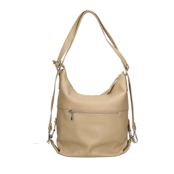Unisex Leather Backpack Bag - 3301. 