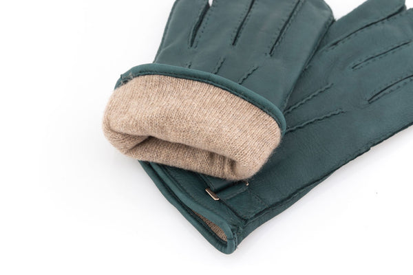 Green Deerskin Gloves