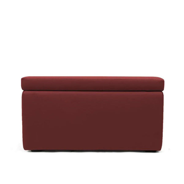 PANDORA 84 ECO, Rectangular Pouf Container in Eco-leather 84x42 h42