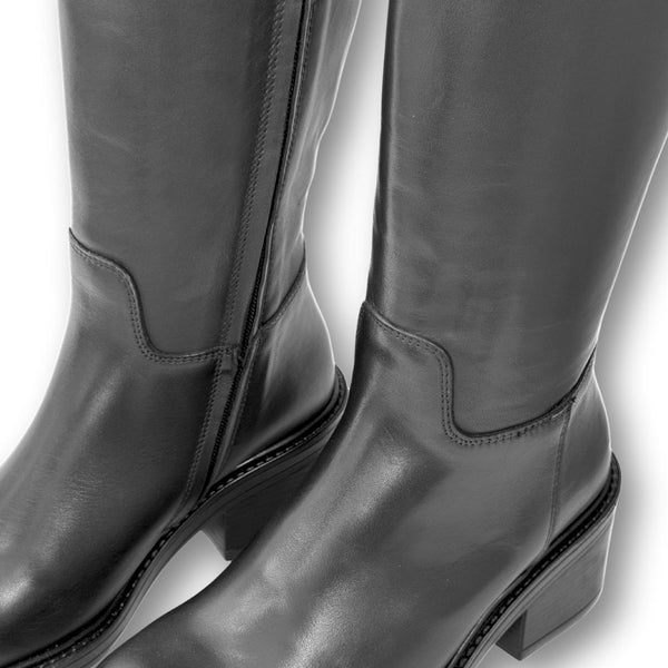 MastroDomenico Women's Handmade High Boots - Black 