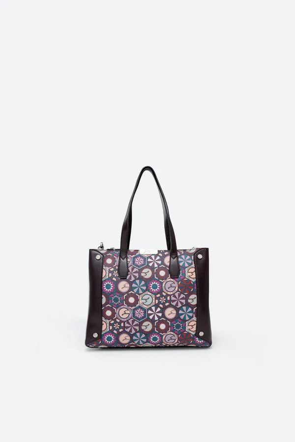 Teodosia Double Handle Raven Handbag