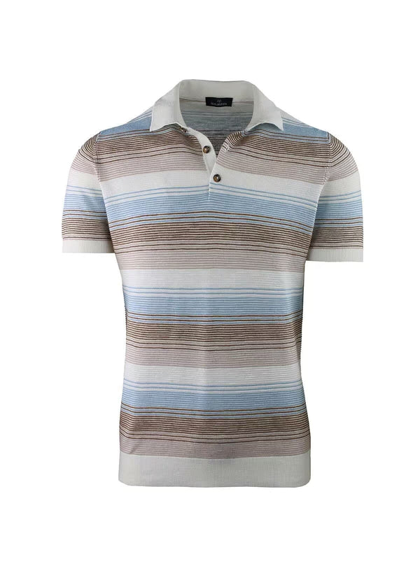 POLO MEZZA MANICA CON RIGHE MULTICOLOR