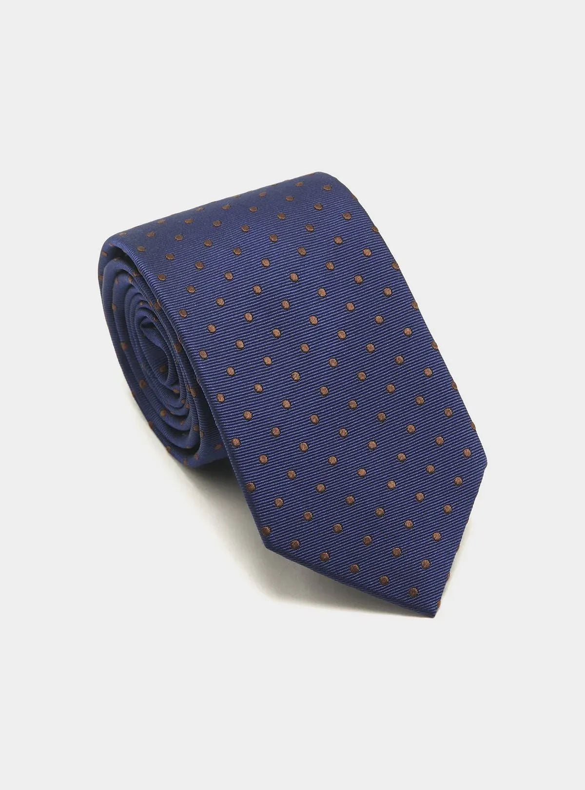 Patterned silk tie