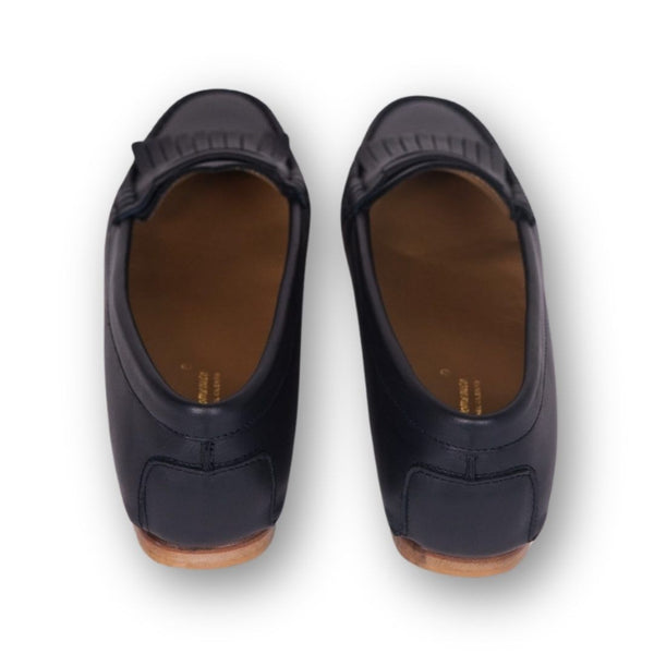 MastroDomenico Women's Handmade Moccasins - Black Sapphire