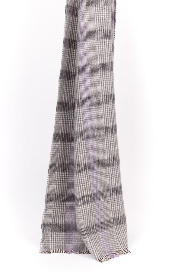 Wool Blend Check Scarf