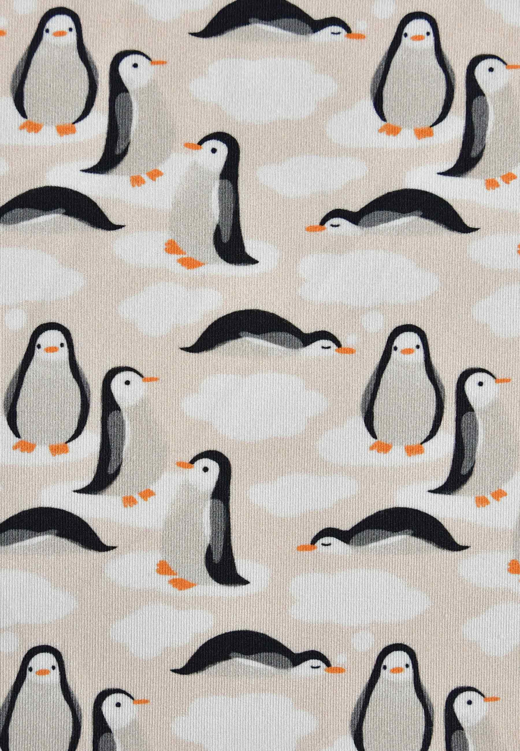 Pigiama due pezzi in bambù - Pinguini - Palloncino blu