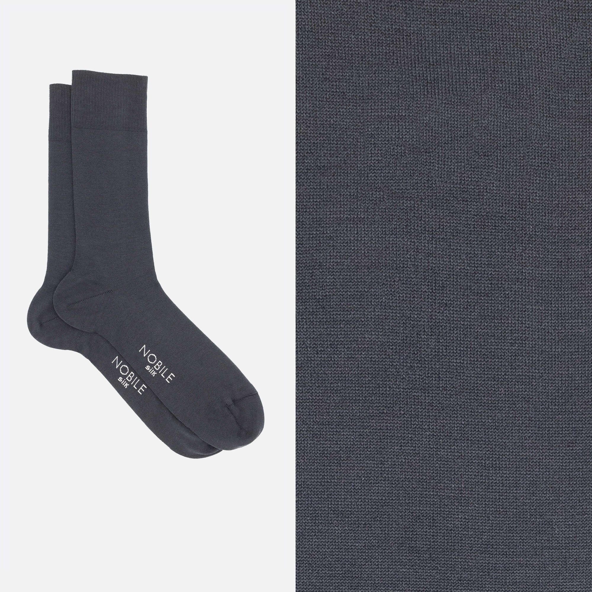 Nobile Luxury Essential - Short sock in pure mulberry silk