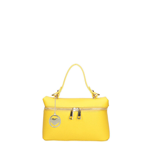 Women's Small Leather Clutch Bag with Double Zip Closure - 07160. 