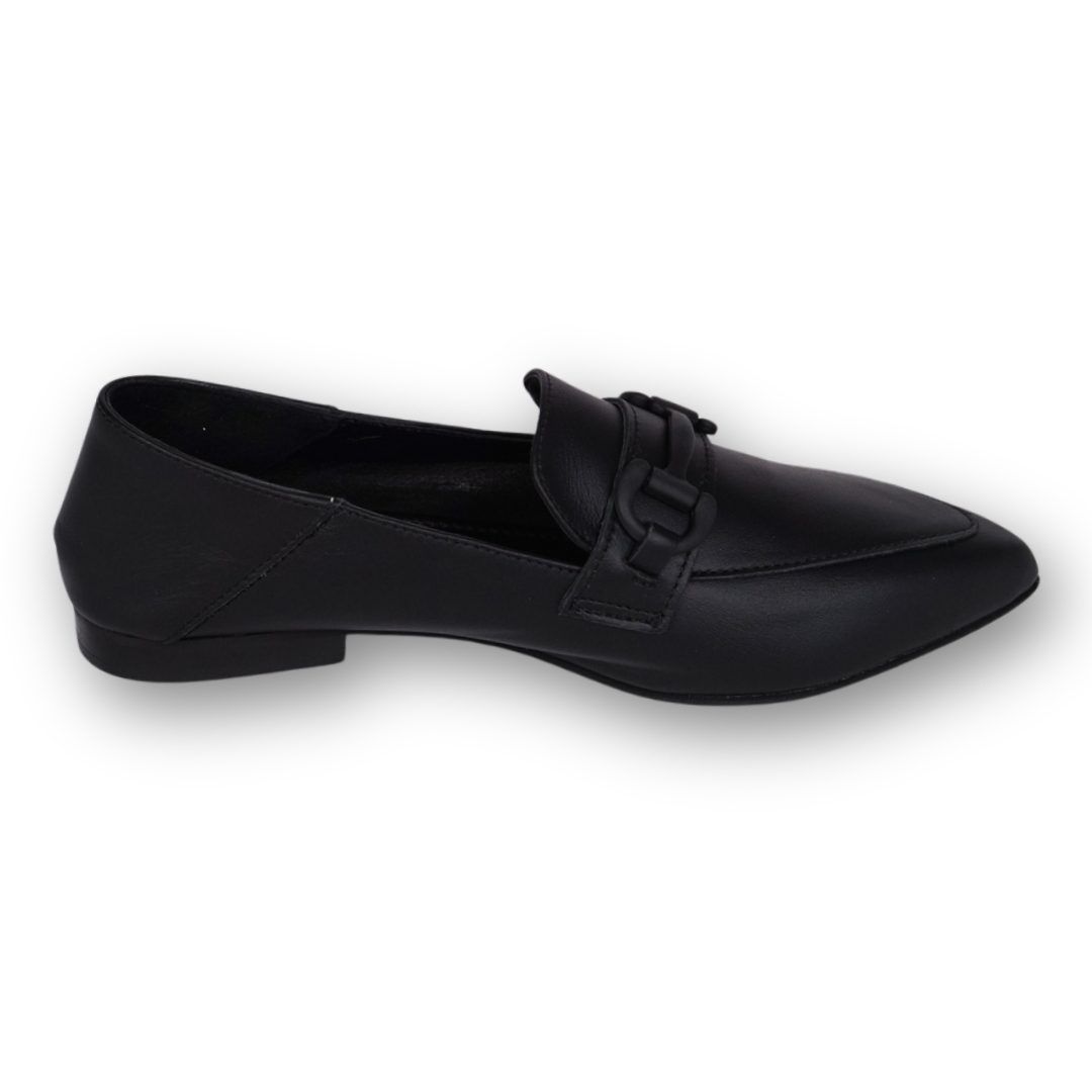 MastroDomenico Women's Handmade Moccasins - Black Diamond