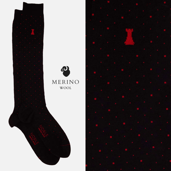 Casino Royale - Box da 6 calze lunghe in lana Merino - Fantasia mista