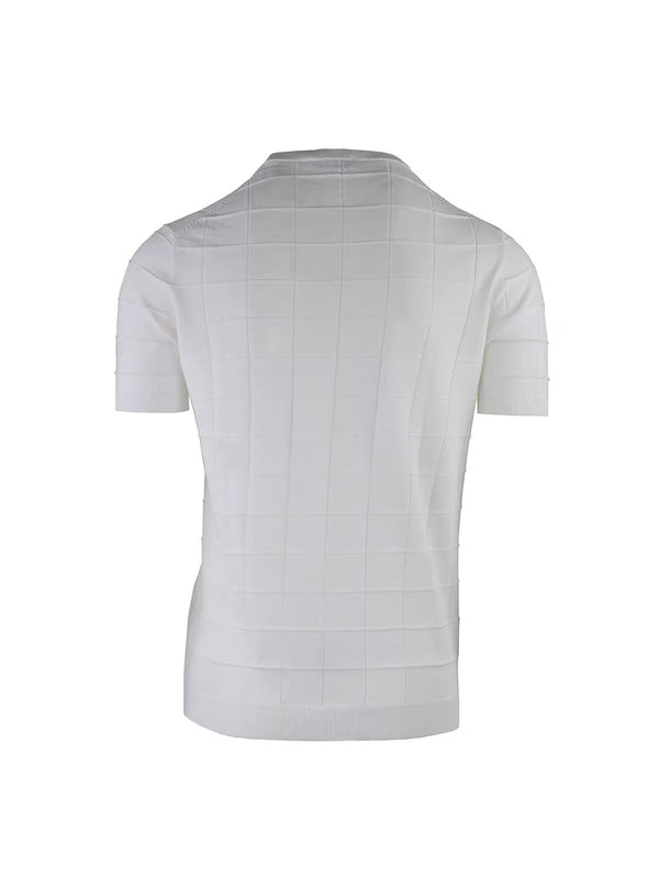 CREW NECK HALF SLEEVE CHECKED WORKMANSHIP