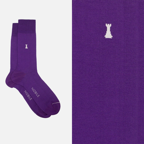 Federico II - Plain short sock 