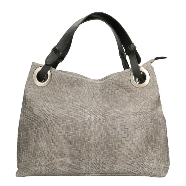 Women's Handbag Woven Leather Print - 38x28x10 Cm - 80059 