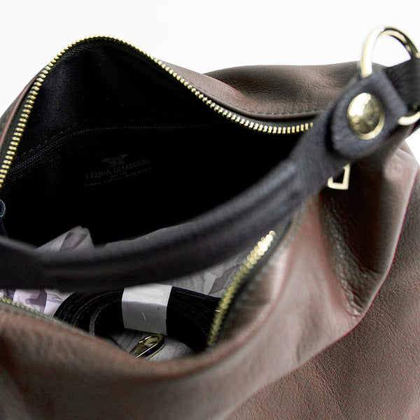 DEMY - Glace nappa leather bag