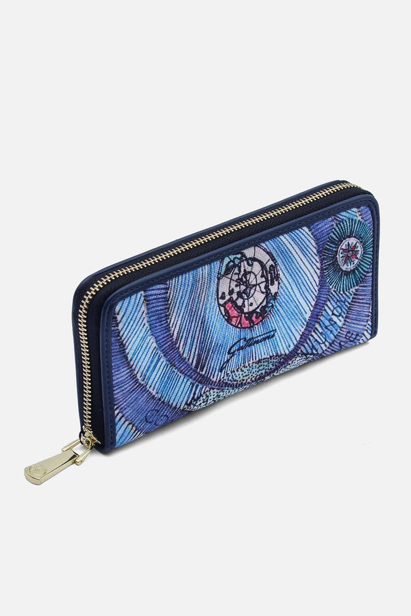 Portafoglio Zip Planetarium Aquamarine