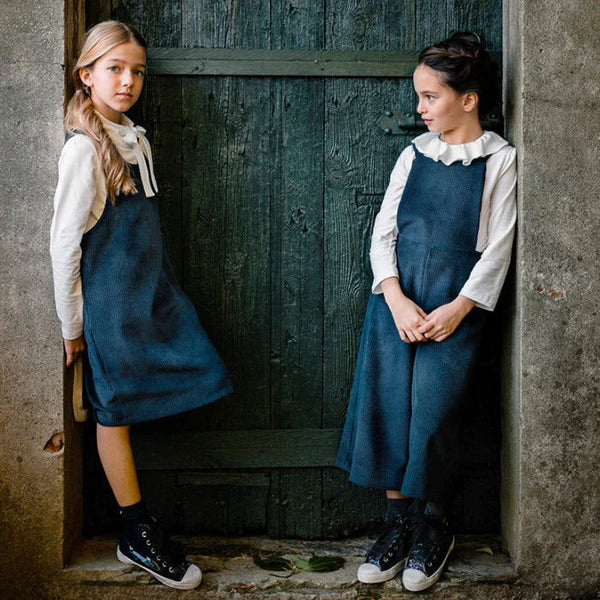 VELVET OVERALL DRESS