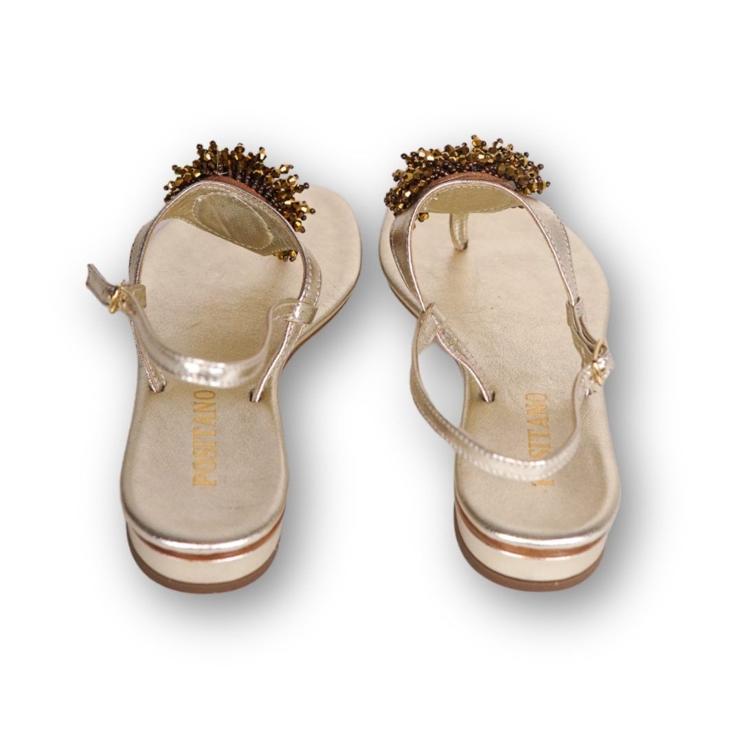 MastroDomenico Women's Handcrafted Sandals - Aurum