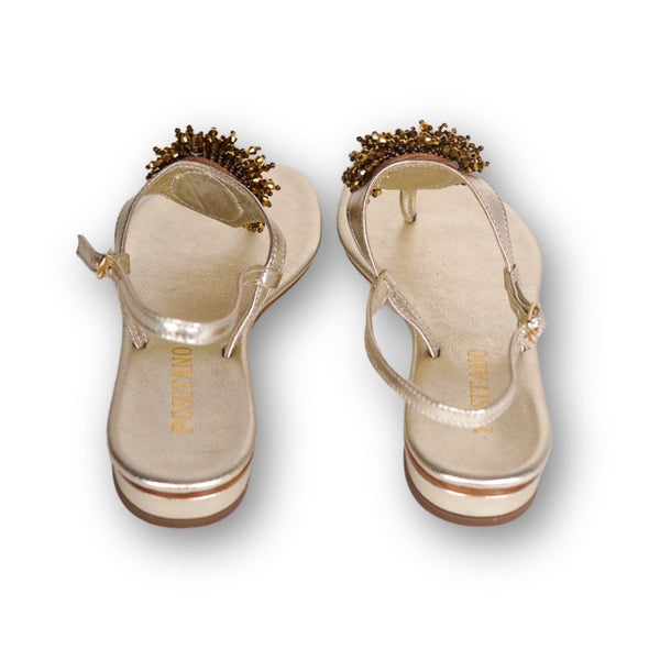 MastroDomenico Women's Handcrafted Sandals - Aurum