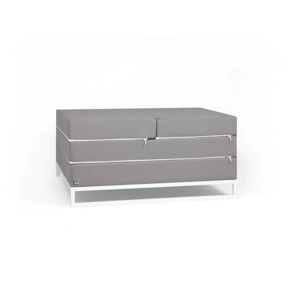 DIVERSO OUTDOOR, Outdoor Sofa Bed and Pouf 90x90 cm 
