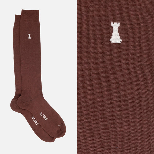 Daily Office Box of 6 Long Socks - 3x Solid Color &amp; 3x Ribbed