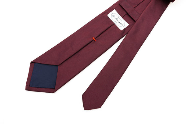 Pure silk burgundy tie