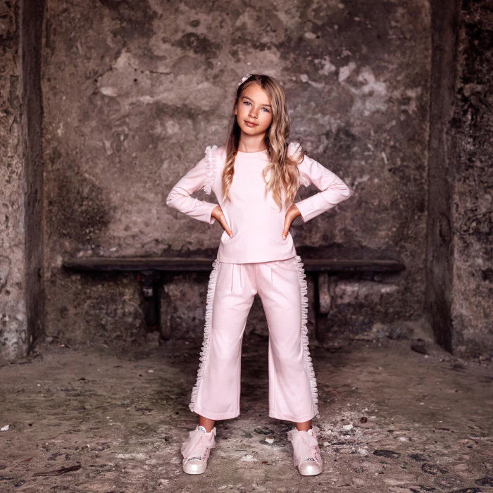 PANTALONE PUNTO MILANO ROSA CIPRIA