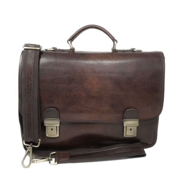 Borsa da lavoro Ventiquattrore Portadocumenti da Uomo Tracolla in pelle - 40x28x10 Cm - G225