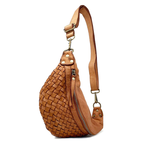 Unisex Vintage Style Soft Leather Crossbody Fanny Pack - K036 