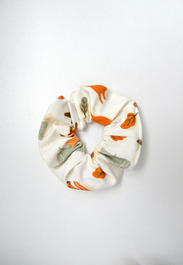 Chouchou (scrunchie) in bambù - Volpi - Palloncino blu