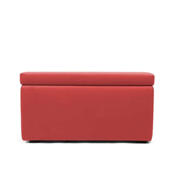 PANDORA 84 ECO, Rectangular Pouf Container in Eco-leather 84x42 h42